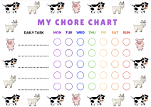 12 Free Printable PDF Chore Charts