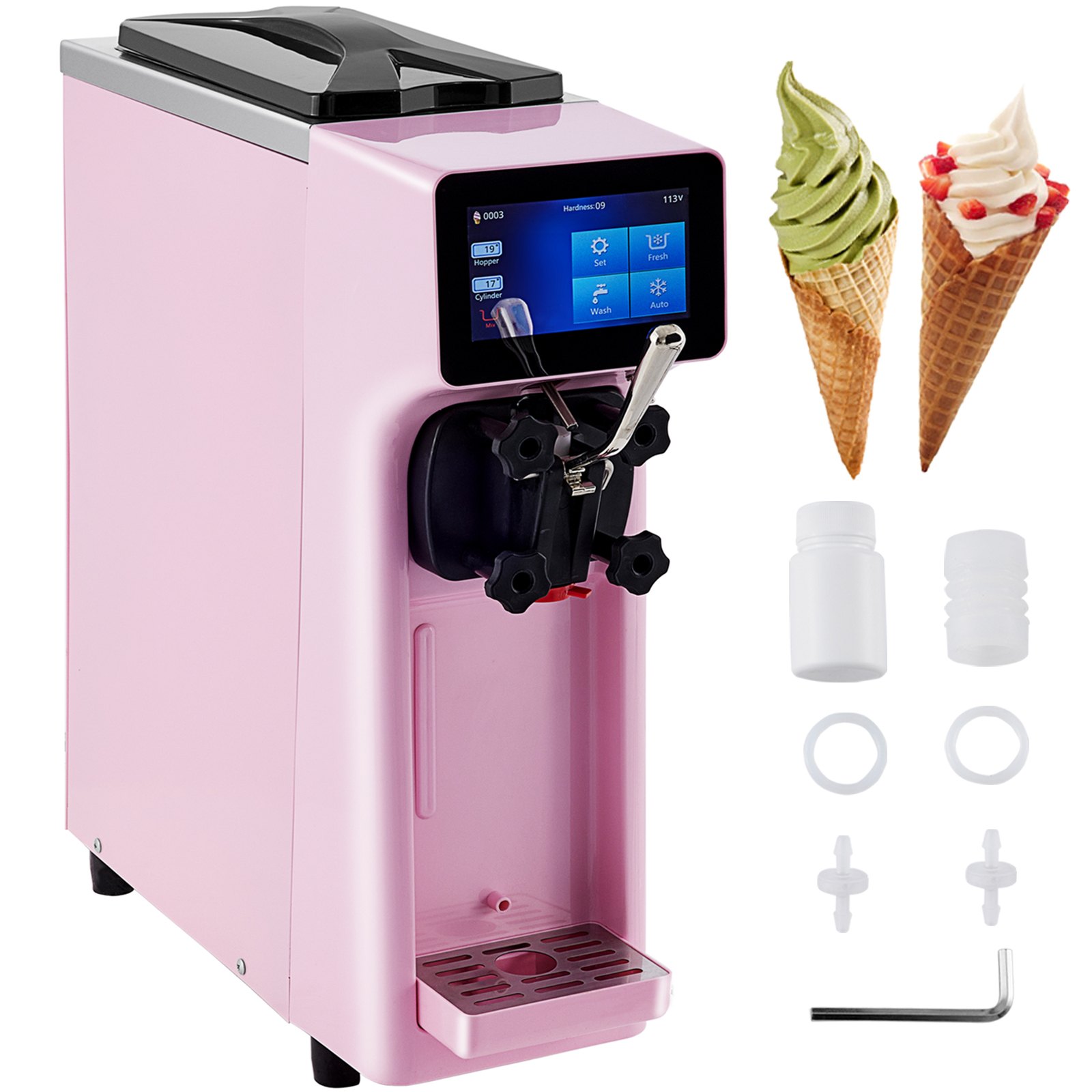 VEVOR Commercial Ice Cream Maker (10-20L/H Yield)