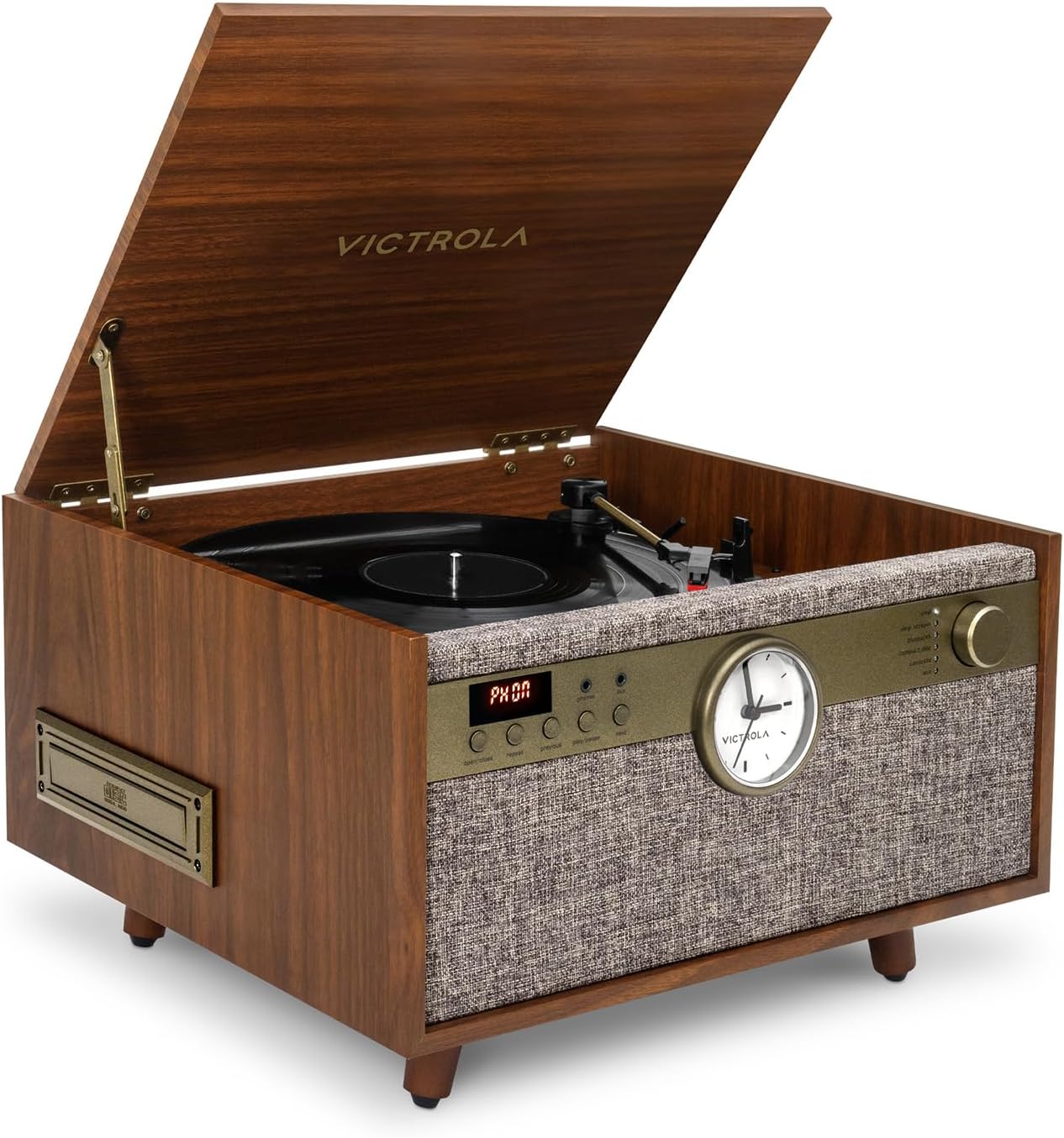 The Century Signature+ 6-in-1 Wood Record Player Victrola