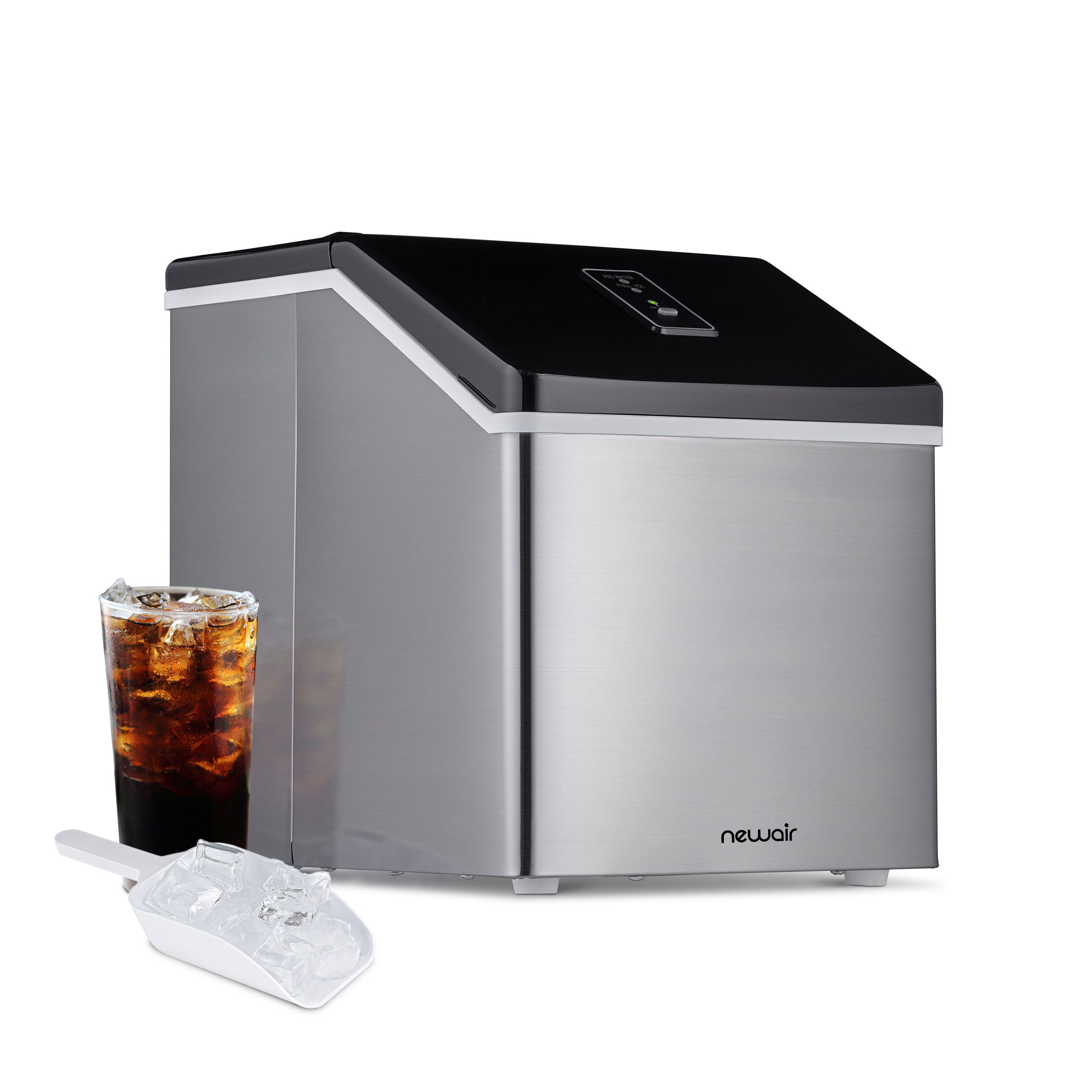 NewAir ClearIce40 countertop clear ice maker in stainless steel