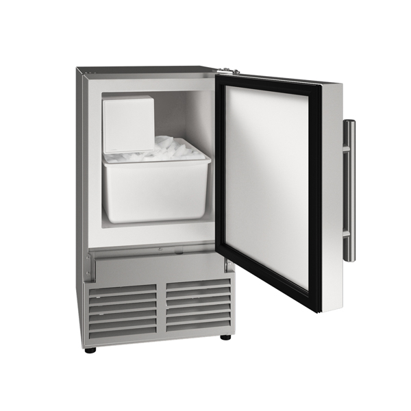 U-Line UACR014 14-inch crescent ice maker in stainless steel